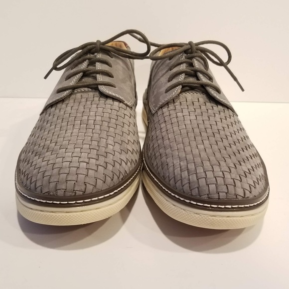 JOHNSTON & MURPHY McGuffey Woven Plain Toe Oxfords Mens Shoe Size 12 Gray Nubuck main image 10